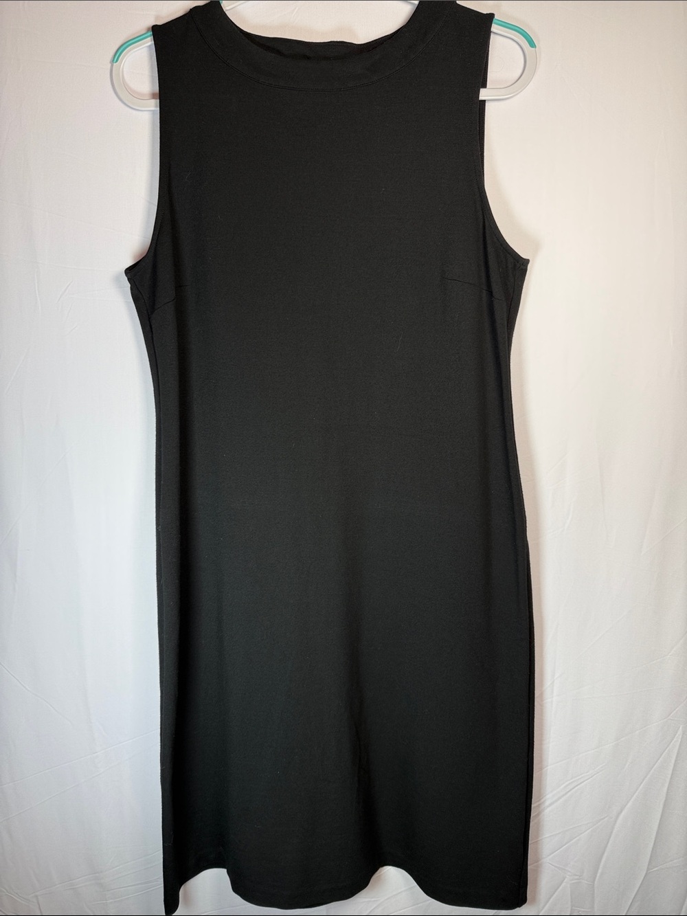 Talbots Black Sleeveless Midi Knit Dress, Classic